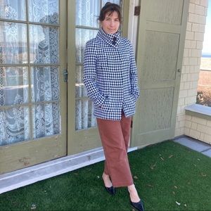 Houndstooth Pea Coat